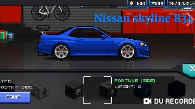 Pixel Car Racer NISSAN SKYLINE R34 | 2 fast 2 furious | Build смотреть онлайн