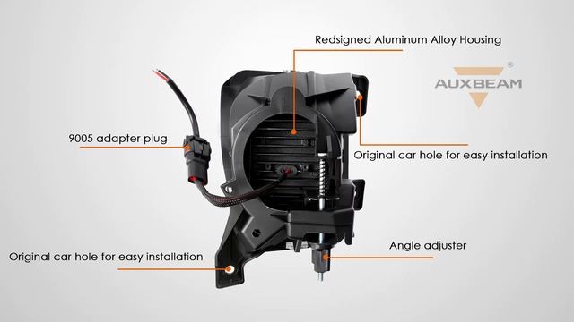 AUXBEAM LED Fog Lights for Dodge Ram 1500 2013-2020-replacement With Adjustable Light Source смотреть онлайн