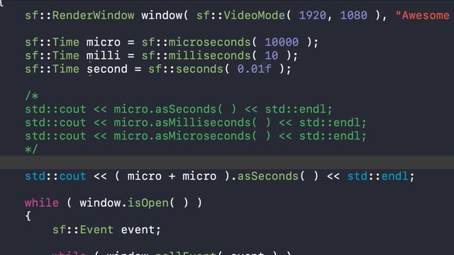 SFML 2.4.x Tutorial 010 - Handling Time & Clock смотреть онлайн