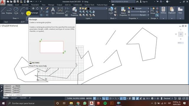 05-AUTOCAD-Borrar, selección y polilínea. смотреть онлайн