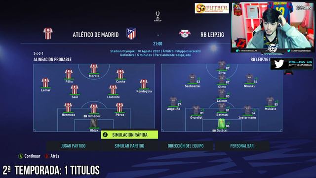 ⚪ EL LEIPZIG QUIERE REINAR en ALEMANIA! EQUIPAZO BRUTAL 🔴 | FIFA 22 Modo Carrera Express: Leipzig # смотреть онлайн