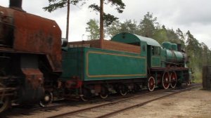 Паровоз Су206-56, паровоз СО17-515 - база запаса Лебяжье, Ленинградская область