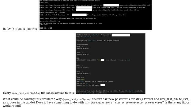 Databases: Error while configuring REST for Oracle APEX on Windows смотреть онлайн