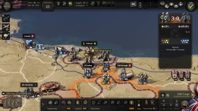 Unity of Command 2 - Desert Rats DLC - Episode 13: Operation Crusader смотреть онлайн