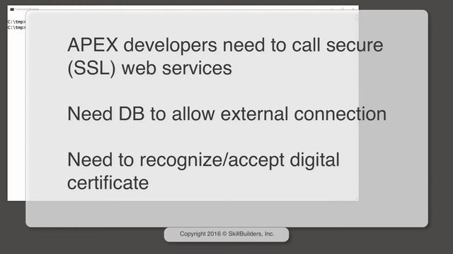 How to Get Secure Web Services (SSL/HTTPS) and Oracle APEX Working - 1 of 4 смотреть онлайн