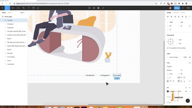 Figma Tutorial | WebSite Design | Episode 3 смотреть онлайн