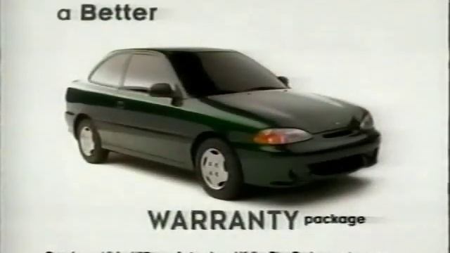 Hyundai Accent 1997 Commercial