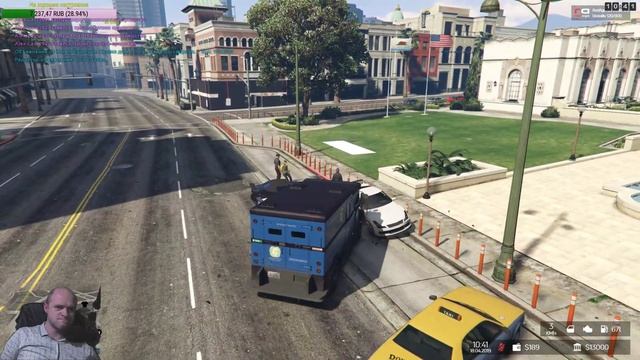 Grand Theft Auto V (Катаемся по городу ищем приключения) 18.04.2019 смотреть онлайн