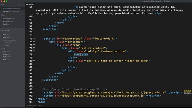 Bootstrap 4 Tutorial [#9] Code a Startup Website (Part 2) смотреть онлайн