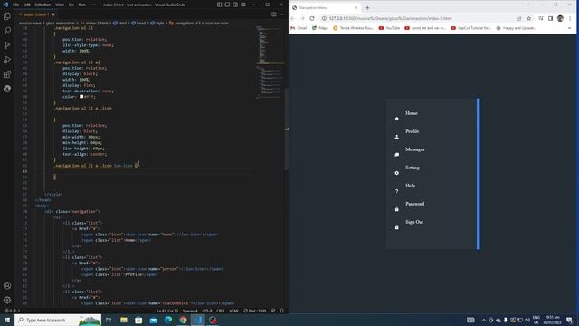 Sidebar Menu Using Html CSS & Javascript / Curved Outside in Active Tab смотреть онлайн