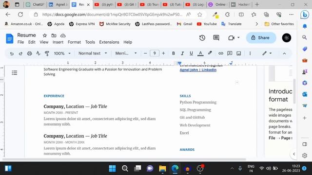 How to create PERFECT RESUME with zero skills for IT Job Application ? | Resume format for Freshers смотреть онлайн