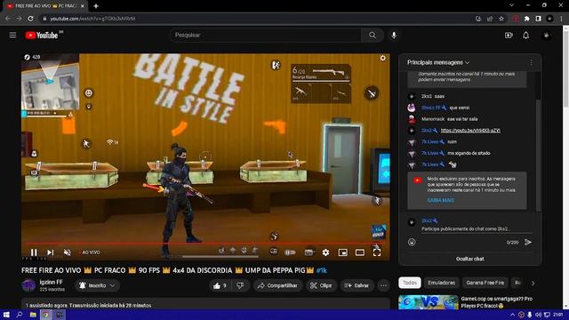 FREE FIRE AO VIVO?RYZEN 3 4100??4x4 DA DISCÓRDIA +16? #300 смотреть онлайн