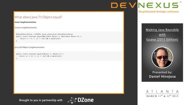 Devnexus 2015 - Making Java Bearable with Guava 2015 Edition by Daniel Hinojosa смотреть онлайн