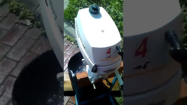Лодочный мотор Johnson 4 hp с 2х канальным эл.зажиганием смотреть онлайн