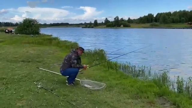 Поимка карпа на выползка !!! смотреть онлайн