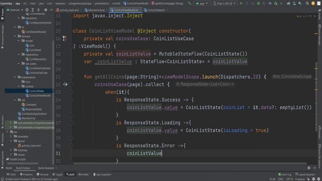 Coin Gecko Api App using Clean Architecture -MVVM Retrofit Dagger Kotlin Android Studio Part 6 смотреть онлайн