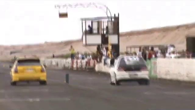 Toyota Starlet GT Turbo 13.0seg vs Honda Civic Type R 13.2seg смотреть онлайн