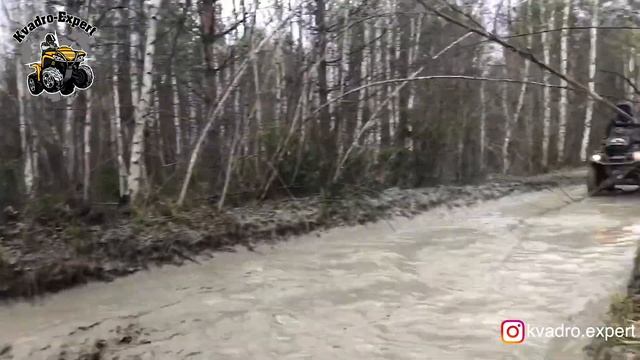 Полная жесть!!! Утопили Yamaha Grizzly
