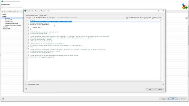Generate records from a list of values | DataGenerator | CloverDX смотреть онлайн