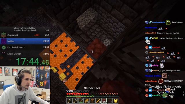 [27:42] XQC takes back the record from FORSEN! | Minecraft Speedrun 1.16 Any% RSG смотреть онлайн