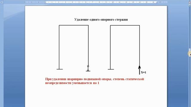 Метод сил Расчет рамы, Урок первый смотреть онлайн