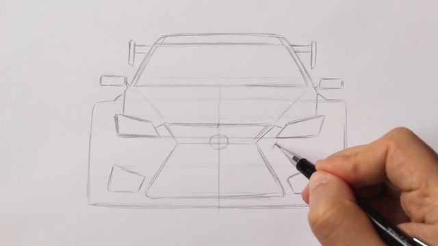 Как нарисовать машину Лексус #РисуемДома смотреть онлайн