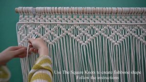 How to make a Extra large macrame curtain Part 1/ Easy Macrame/ Step by step Tutorial