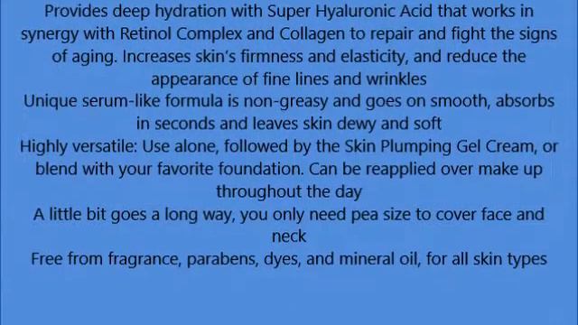 Hada Labo Tokyo Anti Aging Hydrator, 1 7 Fl Oz with Super Hyaluronic Acid, Collagen and Retinol смотреть онлайн