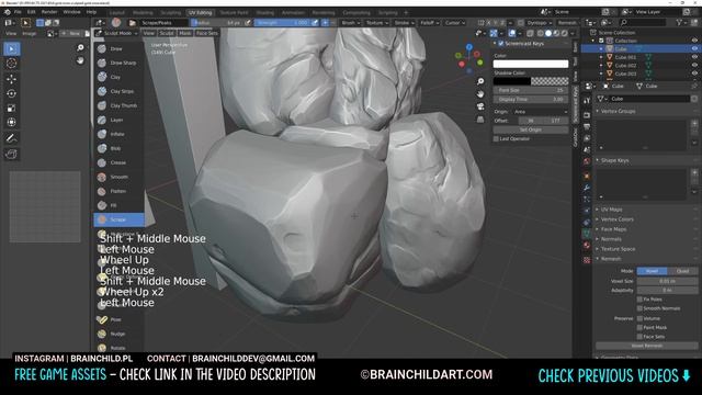 Sculpting Process of Gold Mine in BLENDER (3d Modeling) 3d Game Design | Stylised 3d Rocks (Part 1) смотреть онлайн