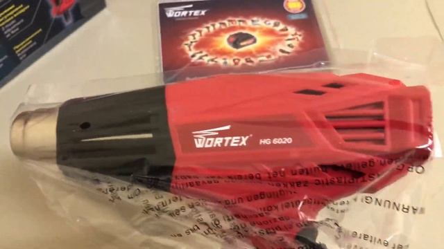 Термовоздуходувка WORTEX HG 6020 в коробке + набор сопл в СНАБМИНСК смотреть онлайн