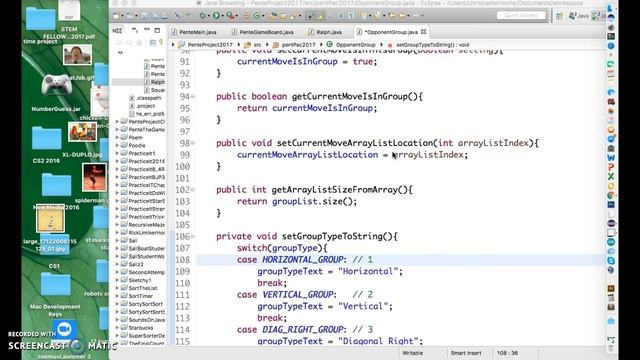 Java Pente -- Opponent Group Class (finishing touches pt 4) смотреть онлайн