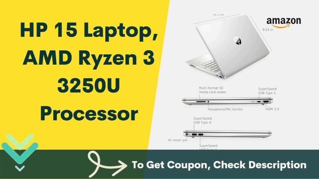 Best HP 15 Laptop, AMD Ryzen 3 3250U Processor, 8 GB RAM, 256 GB SSD Storage смотреть онлайн