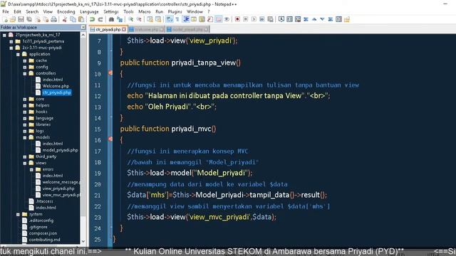 MVC pada Codeigniter- Kuliah online Komputer di Ambarawa & Sruwen смотреть онлайн