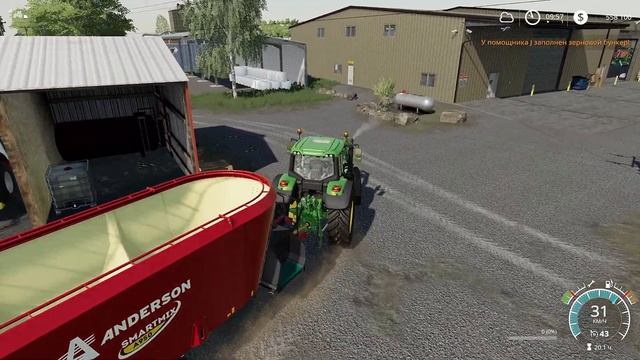 Farming Simulator 19 УБИРАЕМ ТЮКИ И УРОЖАЙ Прохождение Карта Lone Oak Farm # 23 смотреть онлайн