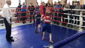 Бокс. Девочки 7 лет. Открытый ринг. Спб. Boxing Girls Russia, Saint-Petersburg.