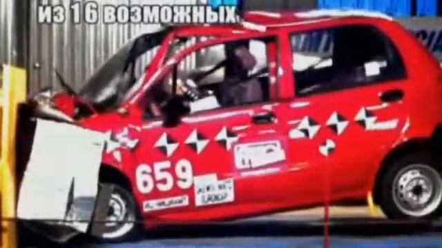 КРАШ ТЕСТ: ДЭУ МАТИЗ, Matiz crash смотреть онлайн