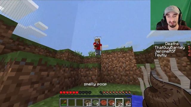 POOP MOD (Big Poop, Fire Poop, Explosive Poop) | Minecraft - Mod Battle | JeromeASF