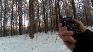Baofeng UV-5R 8w дальность связи в суровом лесу.