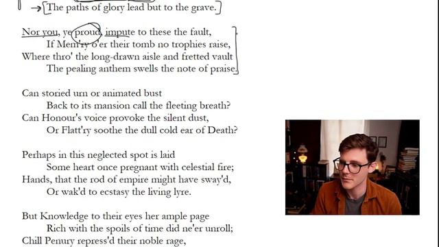 Close Reading Thomas Gray's Elegy Written in a Country Churchyard | A Lecture смотреть онлайн