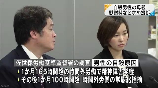「過労による精神障害で自殺」遺族が佐世保市の協和商工提訴　長崎 смотреть онлайн