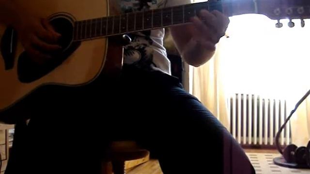 Blues improvisation on a 12 strings acoustic guitar. смотреть онлайн