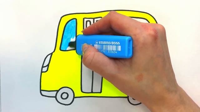 Как нарисовать Автобус. Рисуем вместе с Детьми смотреть онлайн