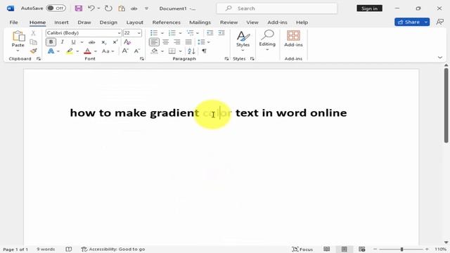 How to make gradient color text in word online смотреть онлайн