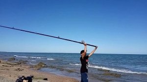 Ловля рыбы в Дербенте в Каспийском море