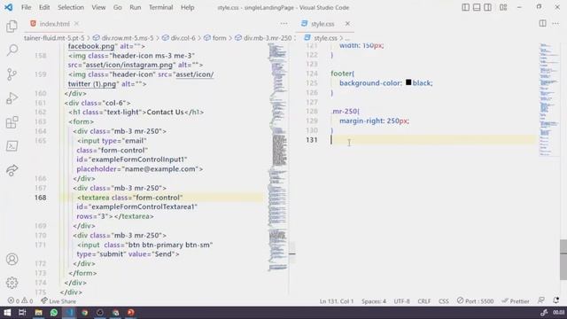 Single Landing Page - HTML, CSS + Bootstrap 5.2 - Part 7 - Footer смотреть онлайн