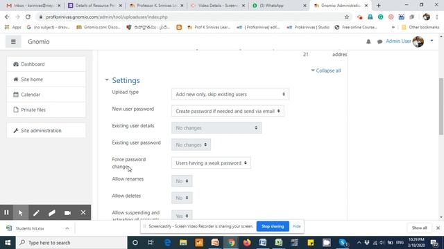 Moodle Course | Uploading the CSV FIle Moodle Site смотреть онлайн