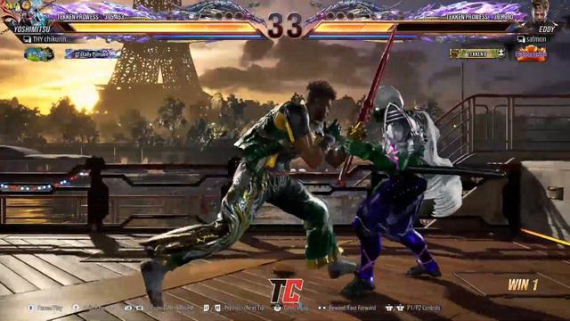 Tekken 8 ▰ Salmon (Eddy) Vs Thy | Chikurin (Yoshimitsu) ▰ Ranked Matches Ver 1.03.01 смотреть онлайн