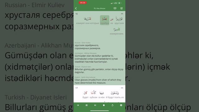 Сура Аль Инсан (76 Человек) Коран . Зикр . Пословный перевод и перевод смыслов на разных языках смотреть онлайн