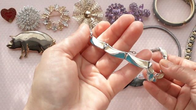 129.Распаковка.Посылка с винтажной бижутерией.