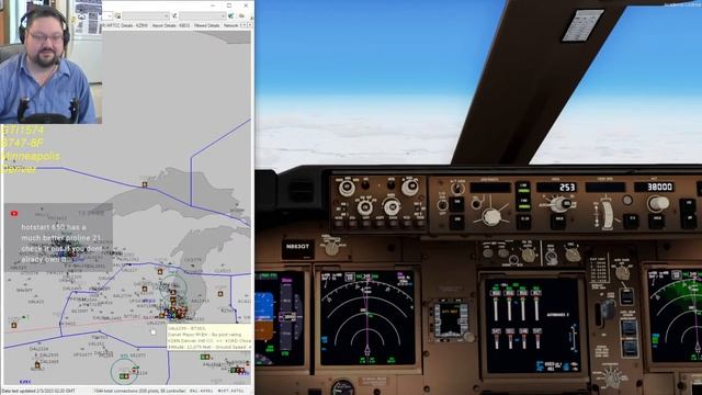 Giant PMDG 747-8F on Vatsim USA "Operation Deep Freeze" смотреть онлайн